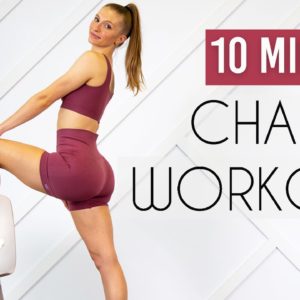 10 MIN - FULL BODY CHAIR WORKOUT (Abs, Booty, Upper Body)